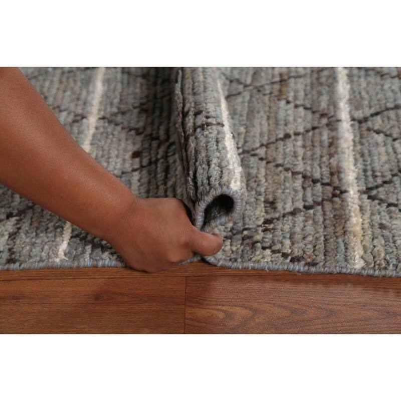 Trellis Moroccan Area Rug Handmade Wool Carpet - 6'6"x 10'0"