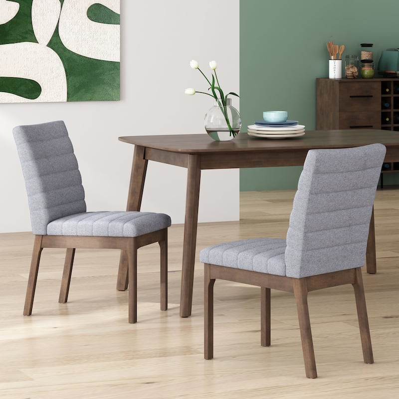 Tufted Dining Room Chairs Set of 2, Accent Dining Chairs Upholstered Fabric Side Stylish Kitchen Chairs