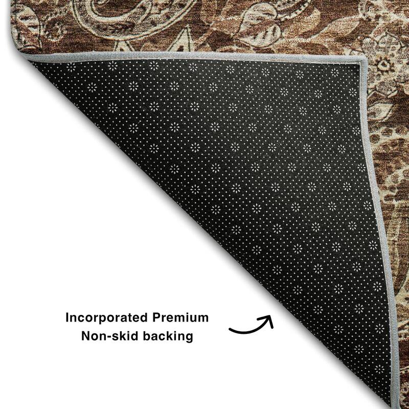 Premium Washable Super Soft Modern Paisley Mayfield Rug