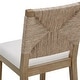 preview thumbnail 5 of 40, Beacon Bohemian Boucle Bar Stool, Upholstered Counter Height Chair with Solid Wood Frame and Woven Seagrass Back