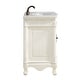 preview thumbnail 3 of 4, 27" Benton Collection Hayman Victorian White Bathroom Vanity