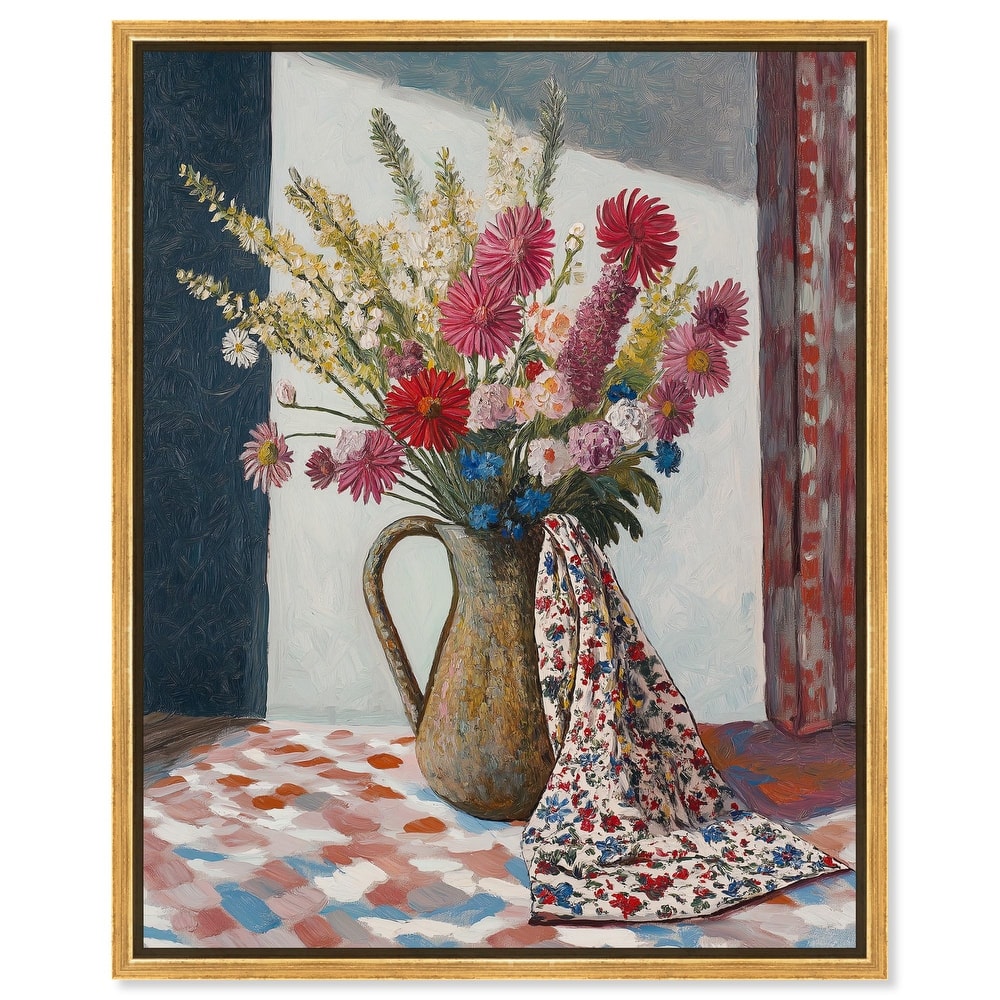 Draped in Flowers Canvas by Art Remedy