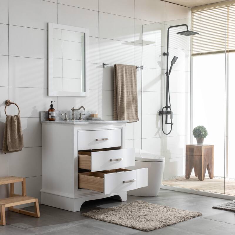 Sudio Design Monroe 30" Bathroom Vanity - 30" Single Sink