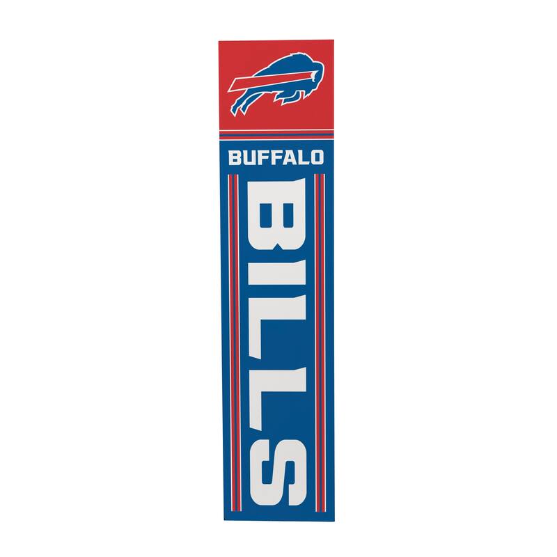47" Double Sided Seasonal Porch Leaner, Buffalo Bills - 47" x 11.25"