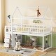 preview thumbnail 15 of 21, Kids and Baby Twin over Twin Bunk Bed with Storage Shelves and Drawers