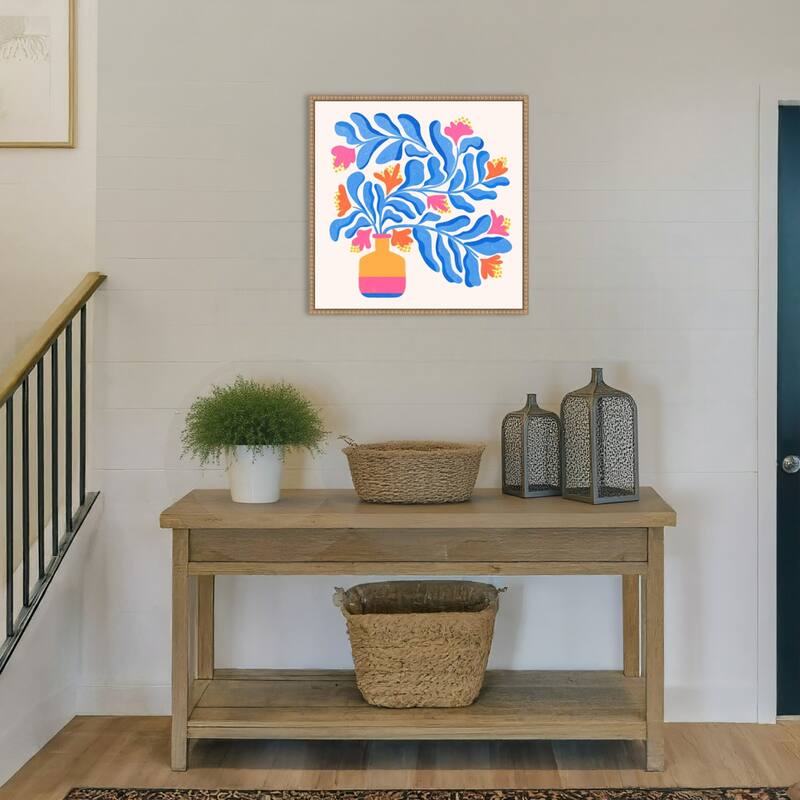 Hawaiian Hibiscus Bouquet by Kristian Gallagher Framed Canvas Wall Art Print