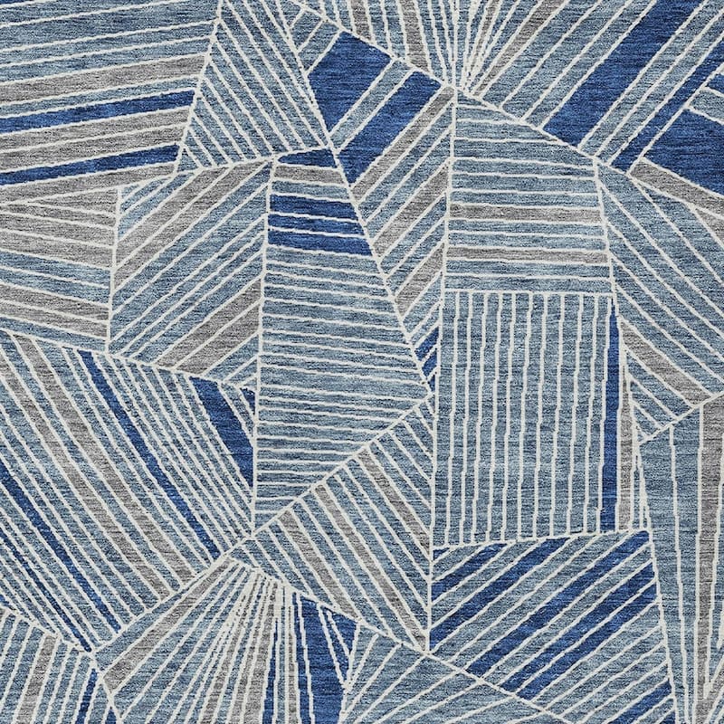 HomeRoots Geometric Transitional Rectangle Outdoor Rug