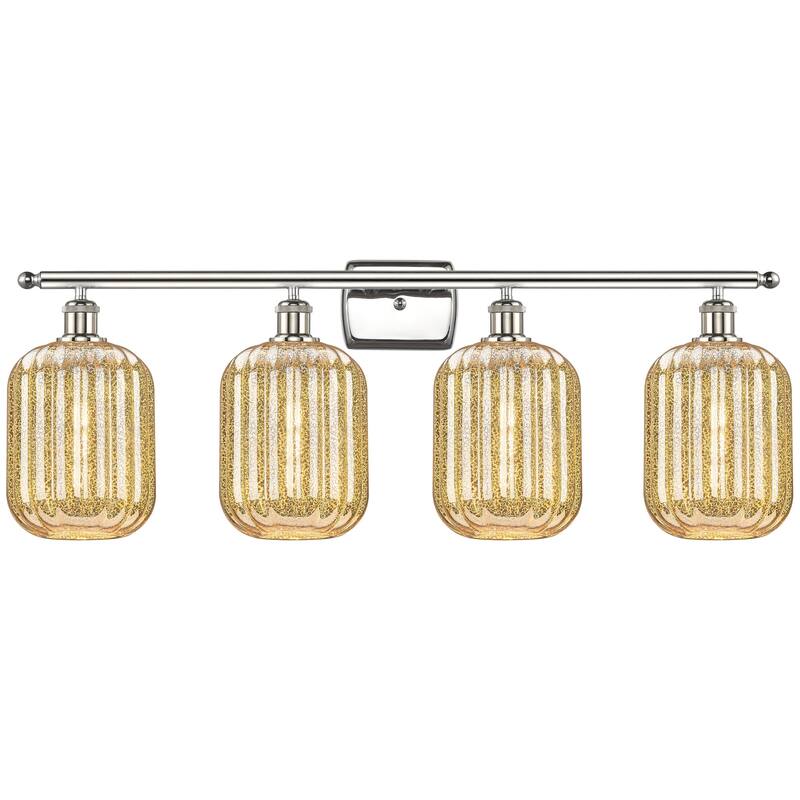 Innovations Lighting 516-4W-13-37 Preston Vanity Preston 4 Light 37" - Polished Nickel / Mercury