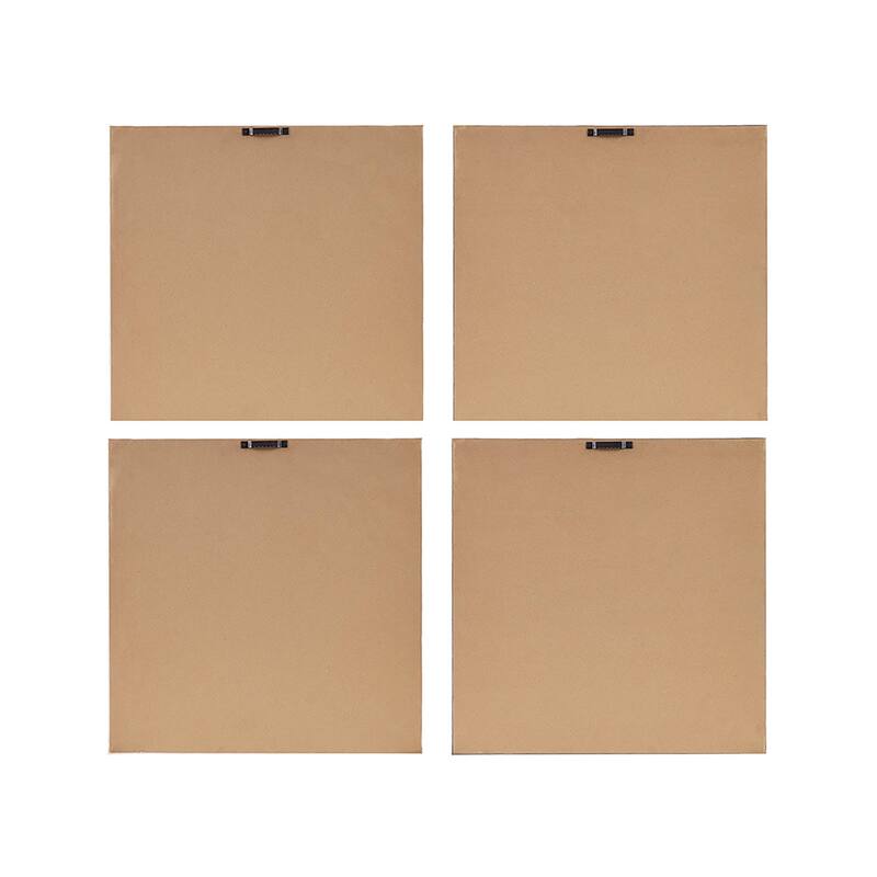 Madison Park Ocean Seashells 4-piece Framed Canvas Wall Art Set - Blue