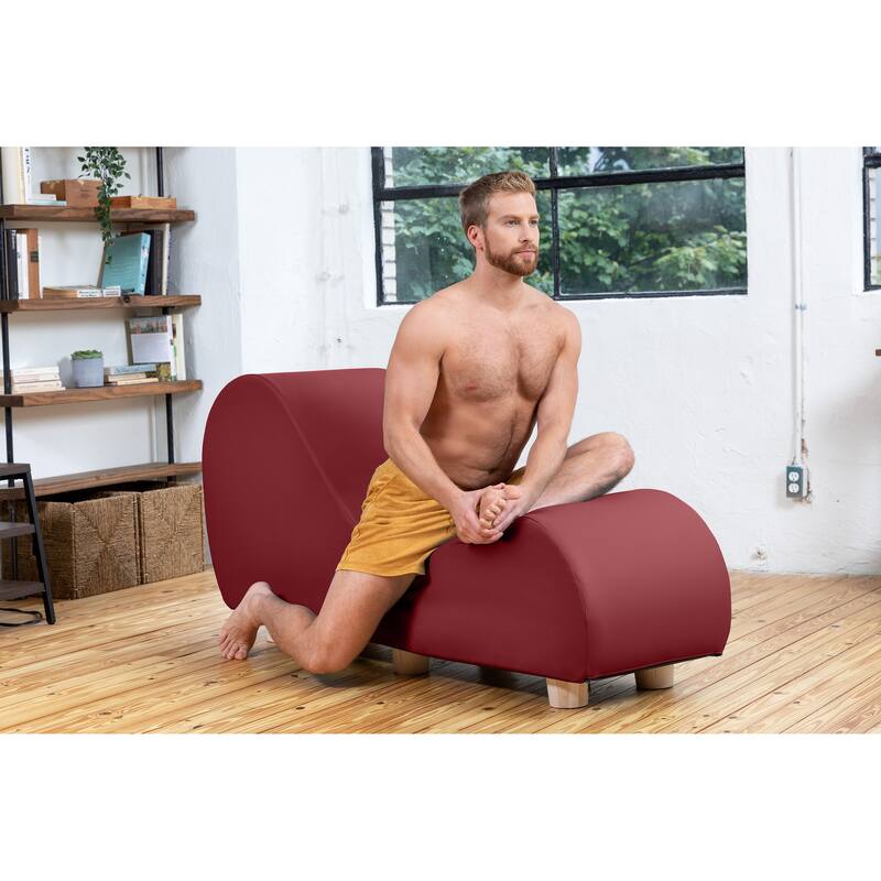Avana Yoga Chaise Lounge w/ Maple Wood Feet