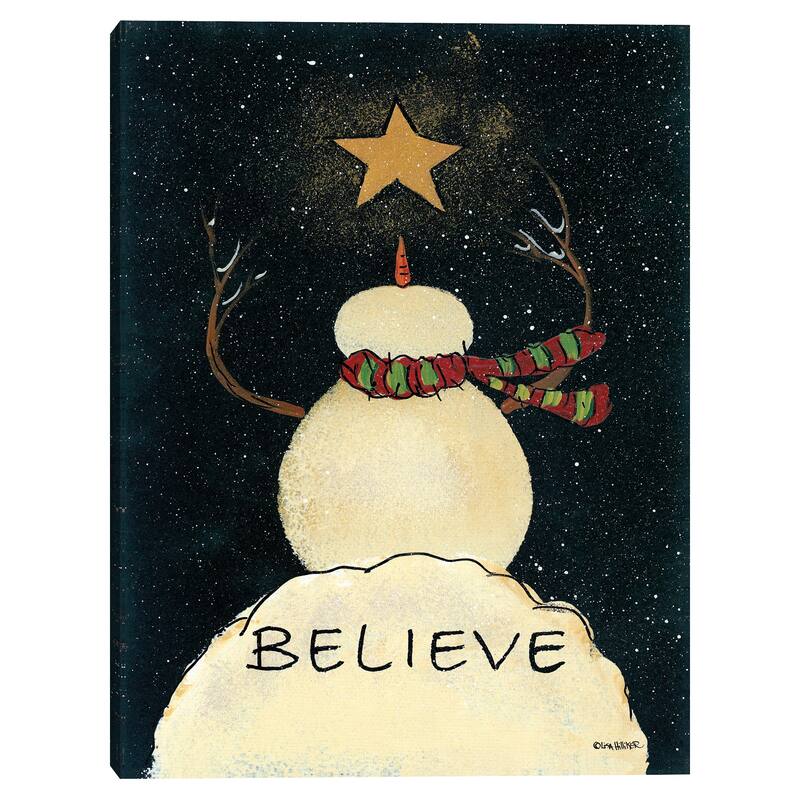 Christmas Believe by Lisa Hilliker Canvas Art Print
