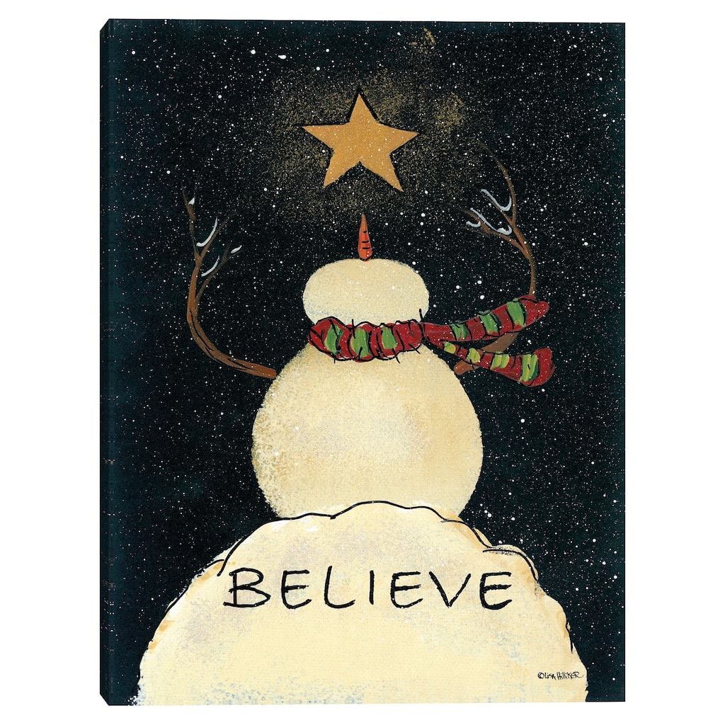 Christmas Believe by Lisa Hilliker Canvas Art Print