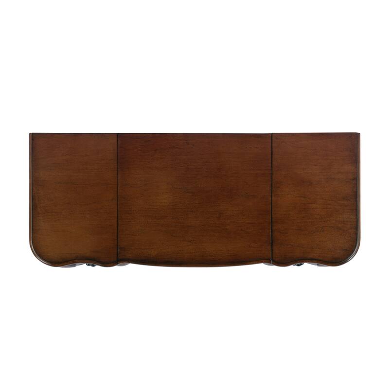 Charlotte 40 in. W Rectangular Wood Vanity/Valet Desk with Storage Drawers and Mirror