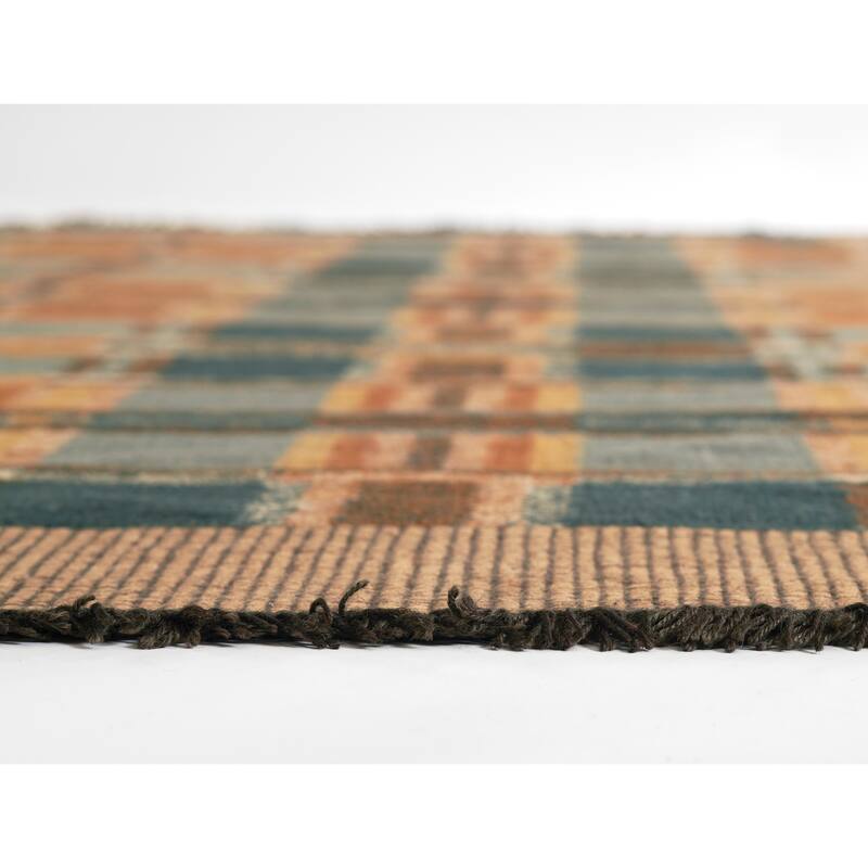 Momeni Adobe Hand Woven Wool and Jute Geometric Area Rug