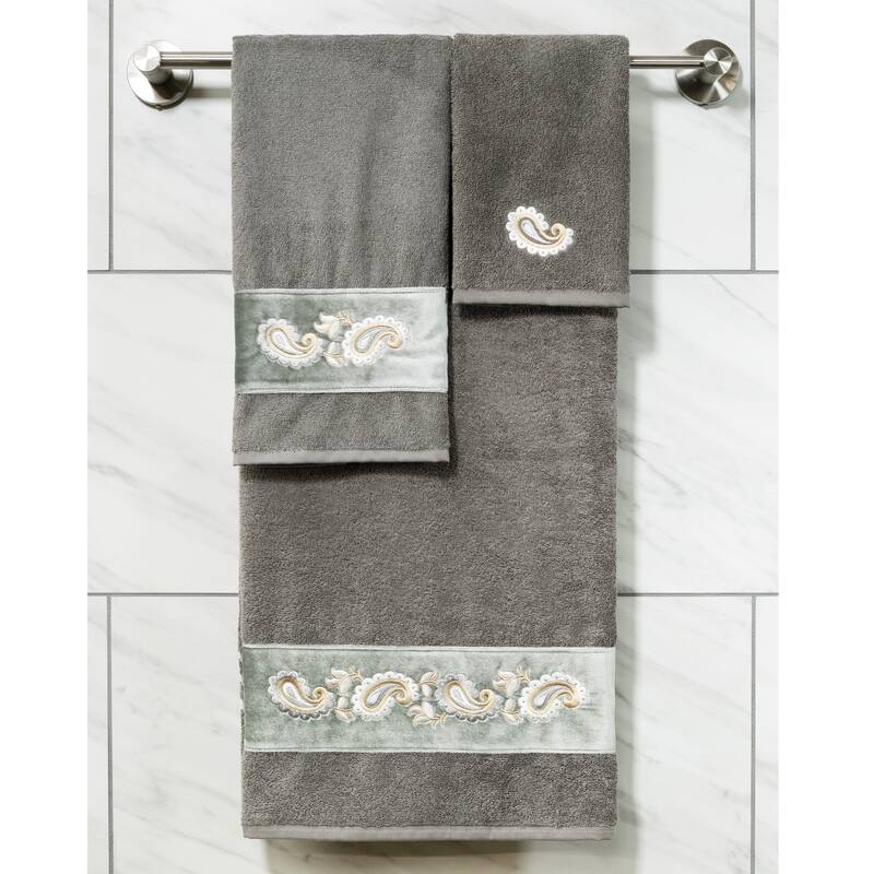 Authentic Hotel and Spa Turkish Cotton Mackenzie 2PC Hand Towel Set