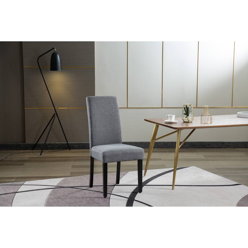 Copper Grove Elorza Grey Upholstered Solid Wood Armless Accent Chairs (Set of 2) - 12 x 18 x 36 Inches - Grey