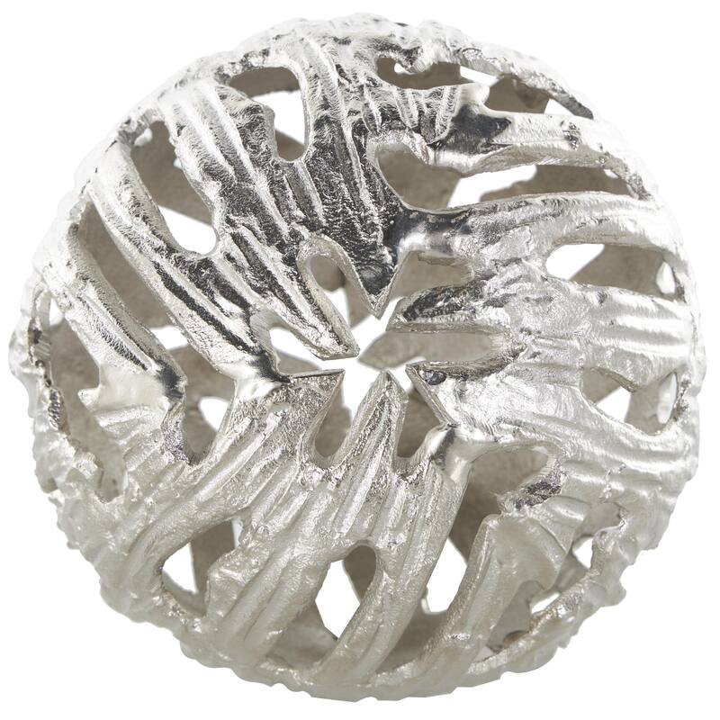 Aluminum Metal Abstract Metallic Cutout Orbs & Vase Filler - Set of 3 Silver or Gold - Roche River Decor