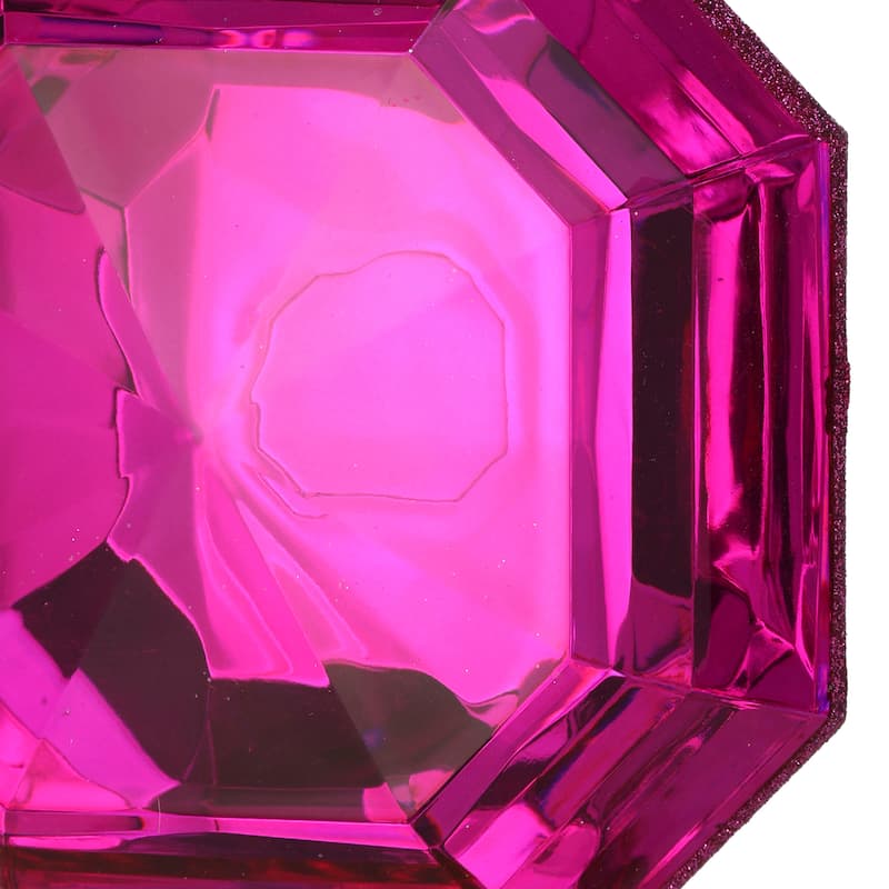 6" Acrylic Square Precious Gem Ornament Set of 3