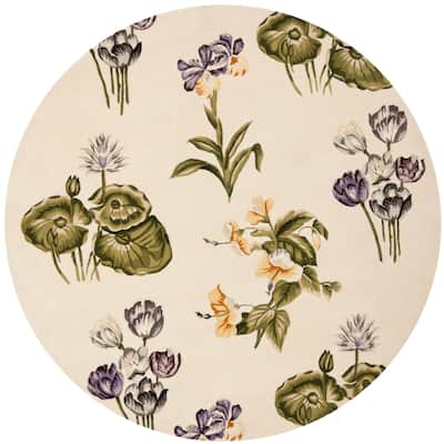 SAFAVIEH Handmade Mandarin Fridrika French Country Floral Wool Rug
