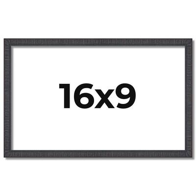 16x9 Frame Brown Solid Wood Picture Frame - Complete Modern Photo