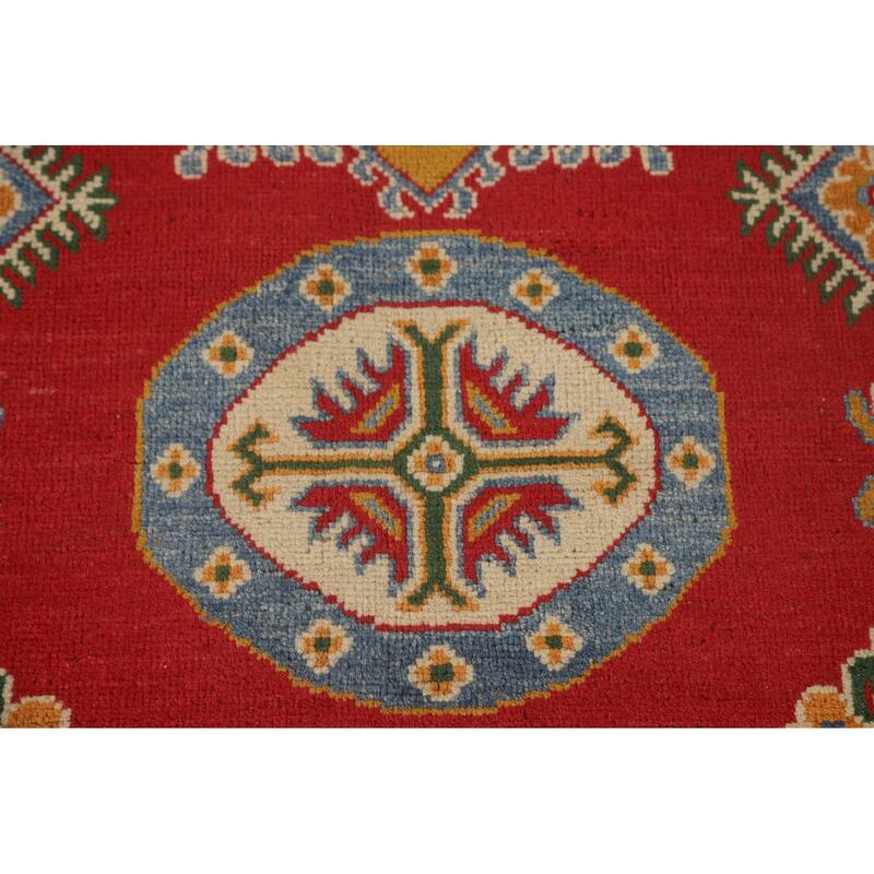 Geometric Kazak Oriental Area Rug Handmade Dining Room Wool Carpet - 8'1" x 10'3"