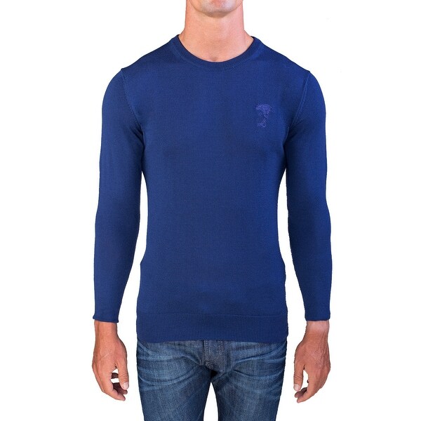 versace men's crew neck sweater