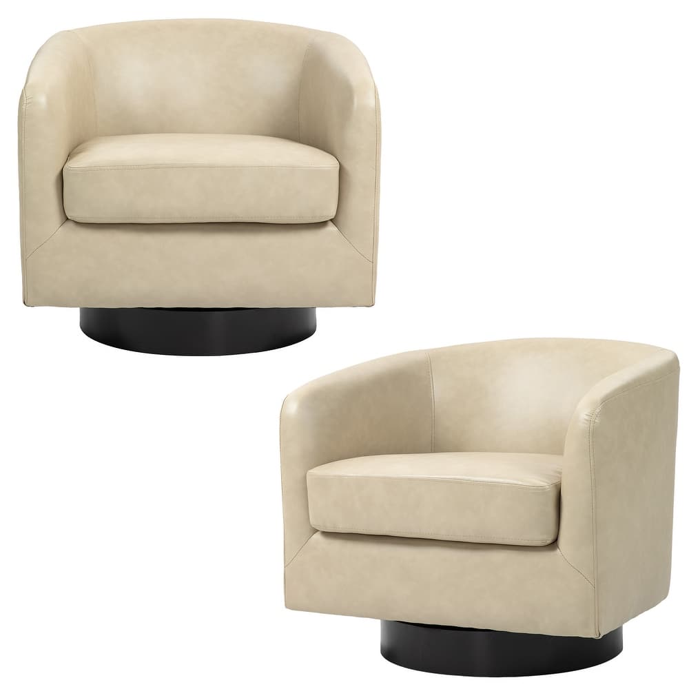 Modern 360° Swivel Barrel Accent Chairs by DREAMSIDEA