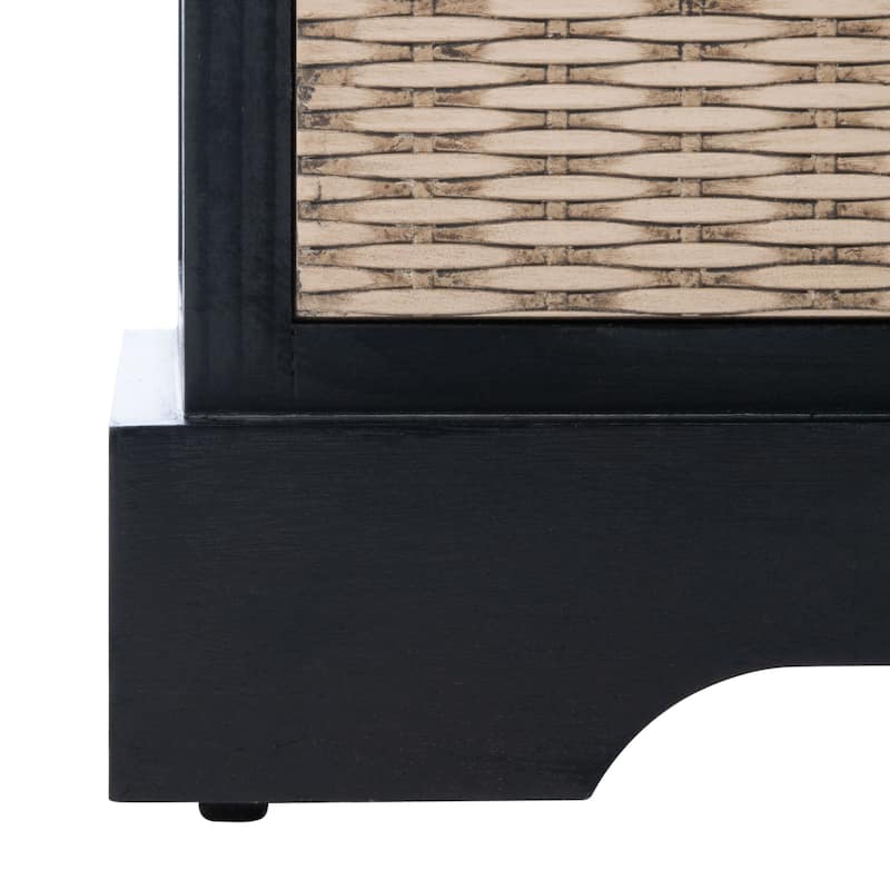 SAFAVIEH Landers 2-Drawer with Cushion Storage Bench - 32.3" W x 15" L x 19" H