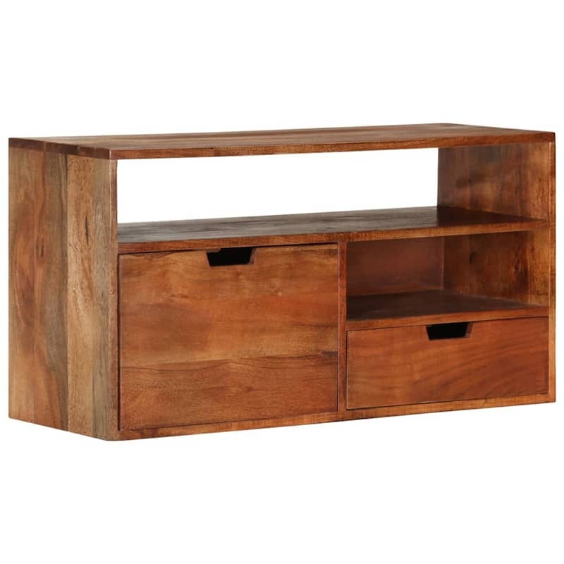 vidaXL TV Stand TV Unit Sideboard TV Console Media Unit Solid Acacia Wood - 31.5" x 11.8" x 16.5"