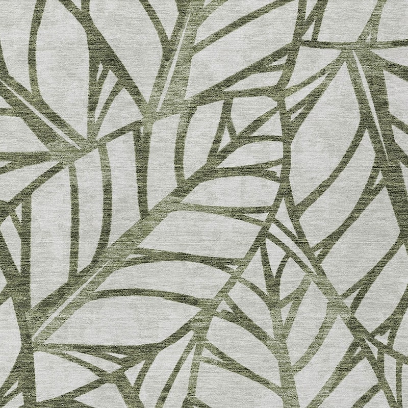 HomeRoots Floral Transitional Rectangle Outdoor Rug