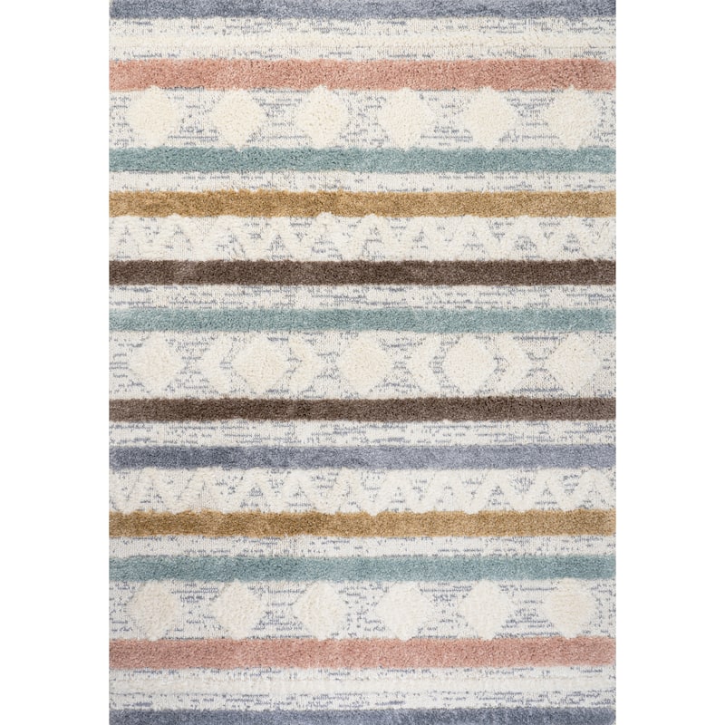 JONATHAN Y Aileen Beach Strie' Striped Area Rug - 4 X 6