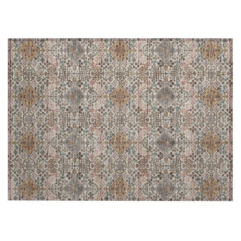 Machine Washable Indoor/ Outdoor Global Flory Chantille Rug