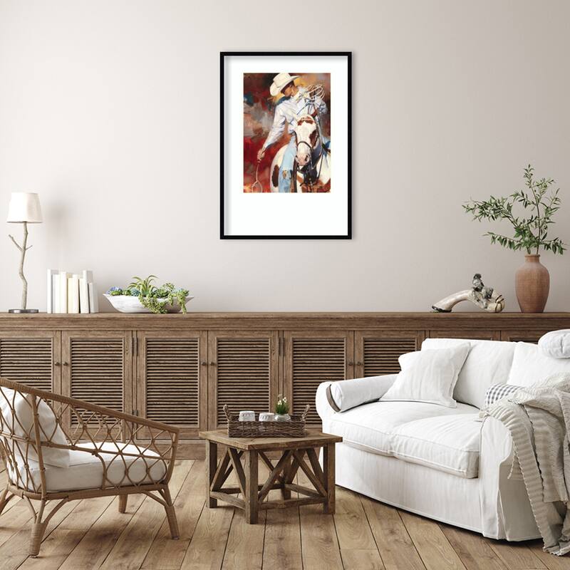 The Roper by Julie T. Chapman Wood Framed Wall Art Print