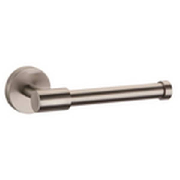 slide 2 of 2, PROFLO PF02PH Wall Mounted Euro Toilet Paper Holder Brushed Nickel