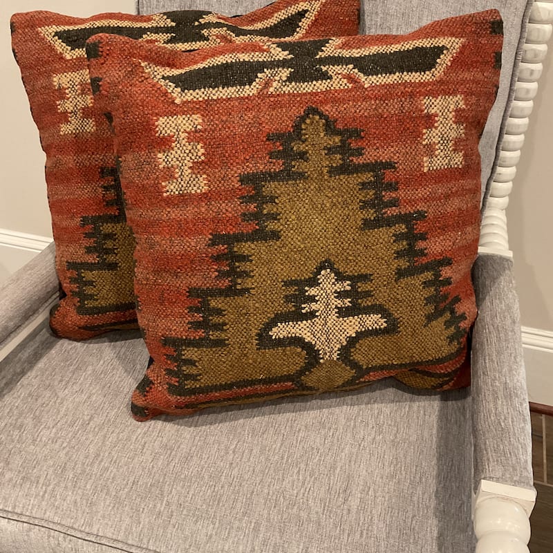 HERAT ORIENTAL Handmade Kilim Throw Pillow Set