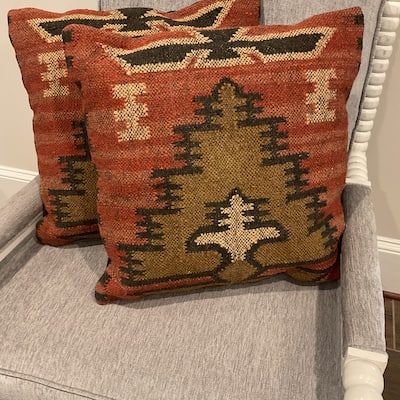 HERAT ORIENTAL Handmade Kilim Throw Pillow Set