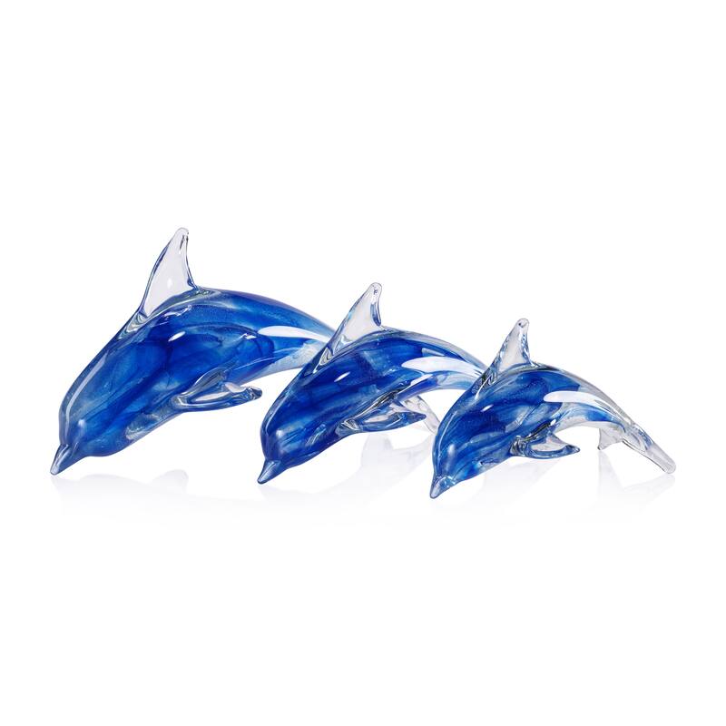 Marinella Decorative Glass Dolphin