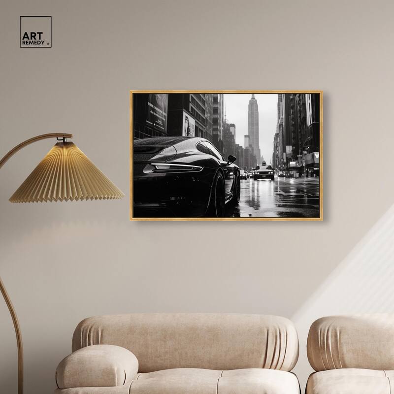 Rainy Day New York Canvas by Art Remedy