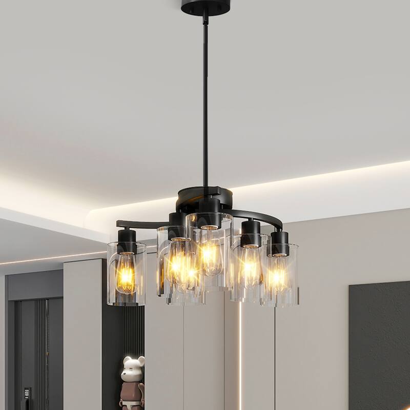 6-Light Modern Farmhouse Chandelier