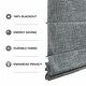 preview thumbnail 46 of 44, Madison Park Quincy Total Blackout Cordless Roman Shade