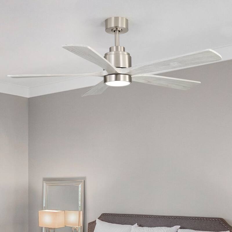 52 Inch Ultra Quiet Reversible Ceiling Fan with Light
