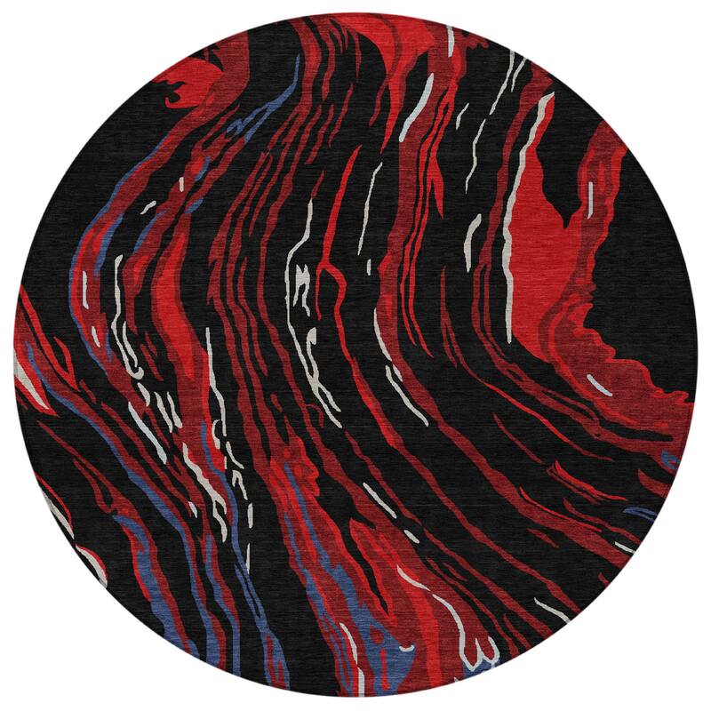 HomeRoots Abstract Transitional Rectangle Outdoor Rug