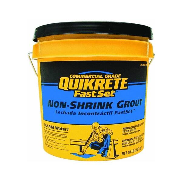 Quikrete 158520 Commercial Grade FastSet Non Shrink Grout, 20 Lbs Bed