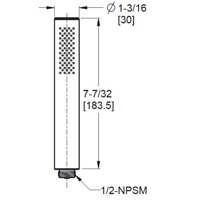 Pfister HSC-01SHW Modern Round 1.75 GPM Single Function Hand Shower