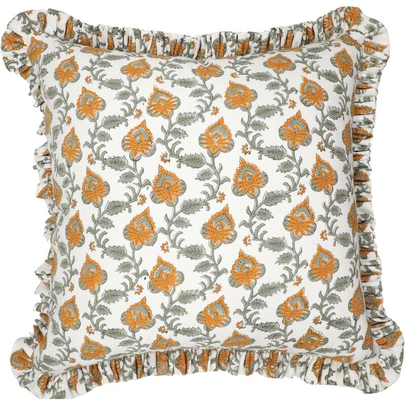 Fabdivine Cotton Handmade Block print pillow Cover - Pillow Covers - 14" x 20"