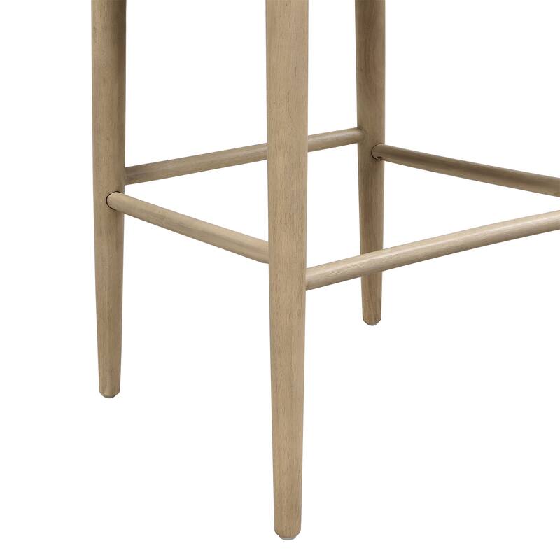Bar Stool In Pebble Fabric (Set of 2)