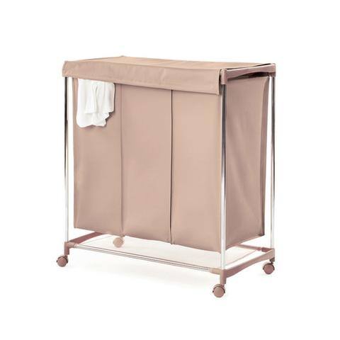 Shop Neatfreak 3 Section Laundry Sorter With Lid Everfresh Beige Overstock 14735123
