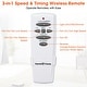 preview thumbnail 3 of 6, White 3-Speed Universal Ceiling Fan Remote Control with Wall Holder