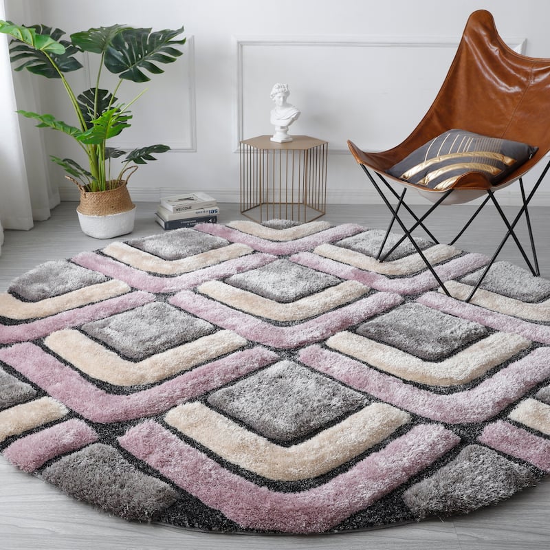 Mateos Shag Contemporary Designed Area Rug