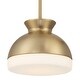 preview thumbnail 1 of 9, Crystorama Lighting Group GID-4005 Gidget 10" Wide Pendant with Etched Vibrant Gold
